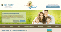 Desktop Screenshot of lumbertondental.com